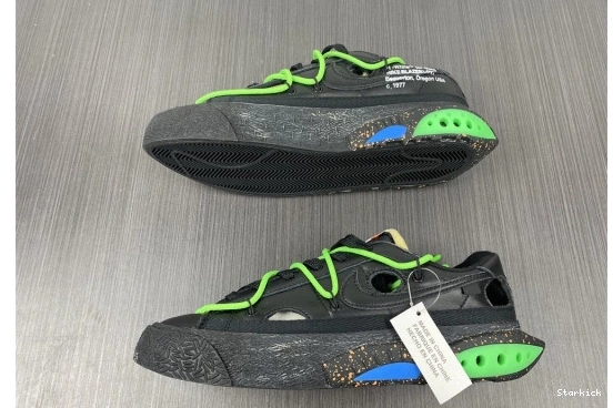O-W Low Nike Green Blazer x Electro DH7863-001 Black 0910